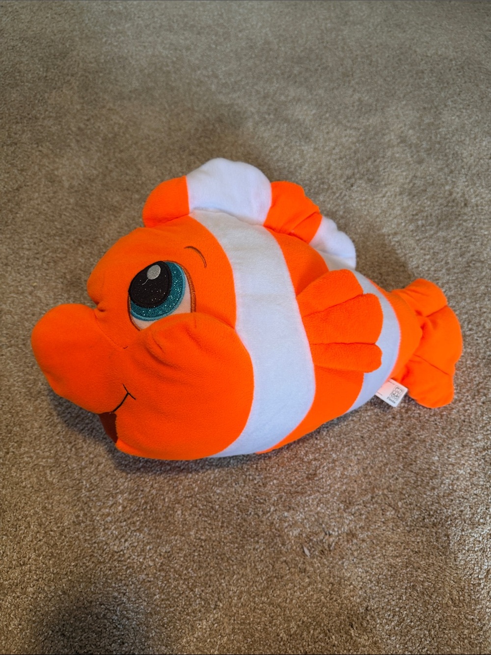 Nemo Plush Orange & White Clownfish Pet Toy